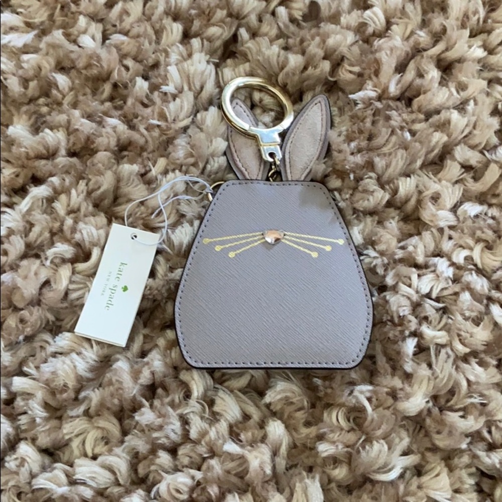 Kate spade bunny keychain
